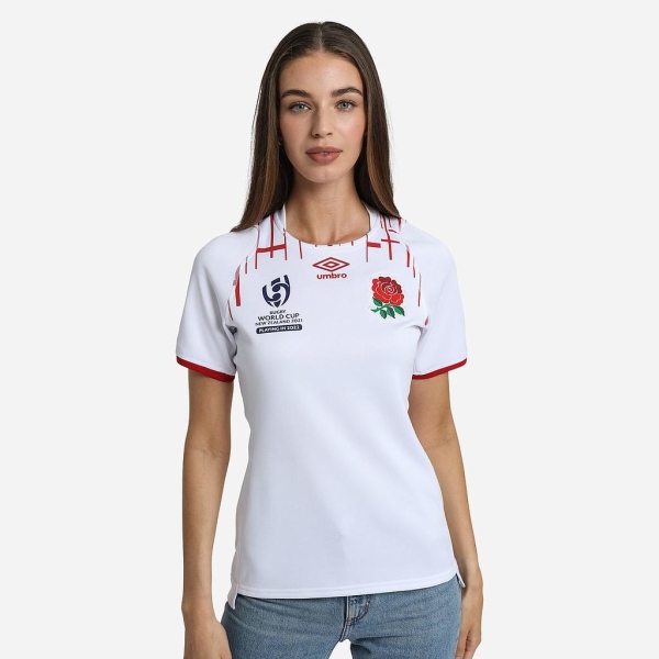 Camiseta Umbro England Rugby 22/23 Red Roses WRWC Home...