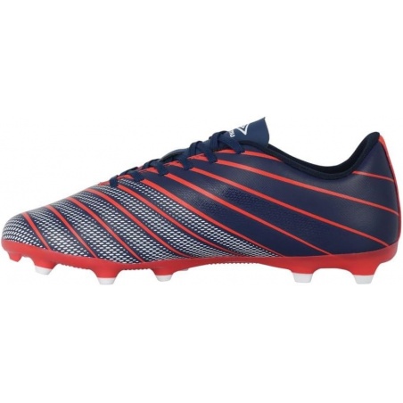 Bota de Fútbol Umbro Velocita Elixir League FG - JNR - Rococco Red / White / Estate Blue