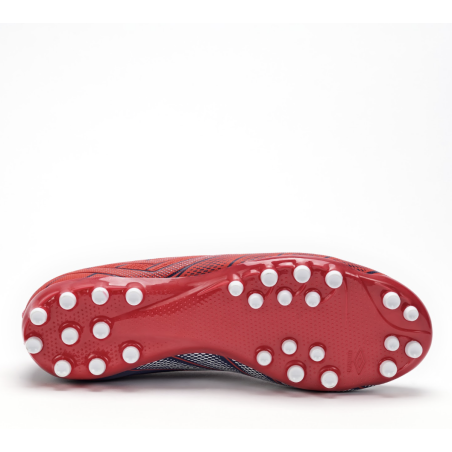 Bota de Fútbol Umbro Velocita Elixir League AG - JNR - Rococco Red / White / Estate Blue