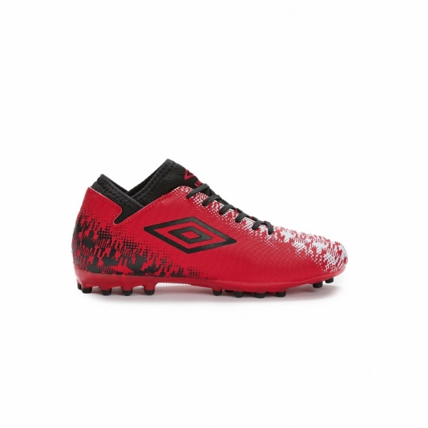 Bota de Fútbol Umbro Formation AG - JNR - Red / Black