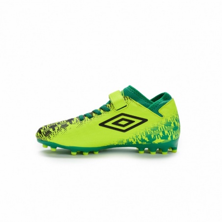 Bota de Fútbol Umbro Formation AG - Velcro - JNR - Yellow / Green