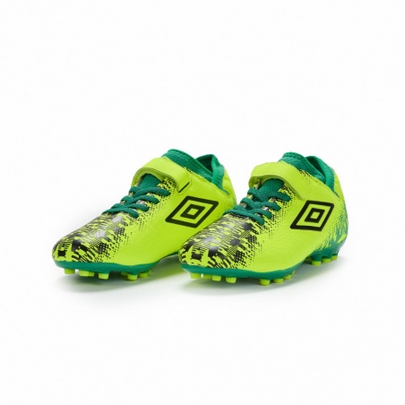 Bota de Fútbol Umbro Formation AG - Velcro - JNR - Yellow / Green