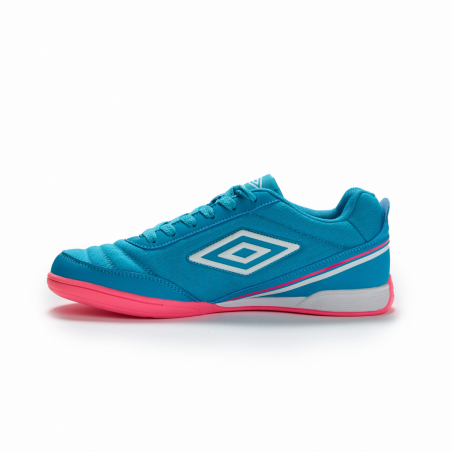 Zapatilla de Fútbol Sala Umbro Sala Street II Atomic Blue / White / Pink Glow