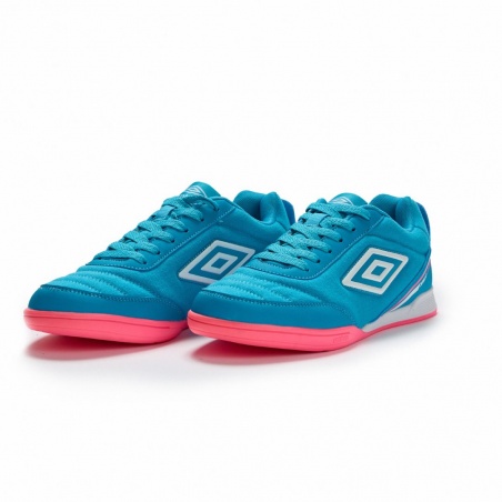 Zapatilla de Fútbol Sala Umbro Sala Street II Atomic Blue / White / Pink Glow