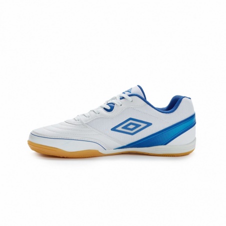 Zapatilla de Fútbol Sala Umbro Sala Pulse White / TW Royal / Super Sonic