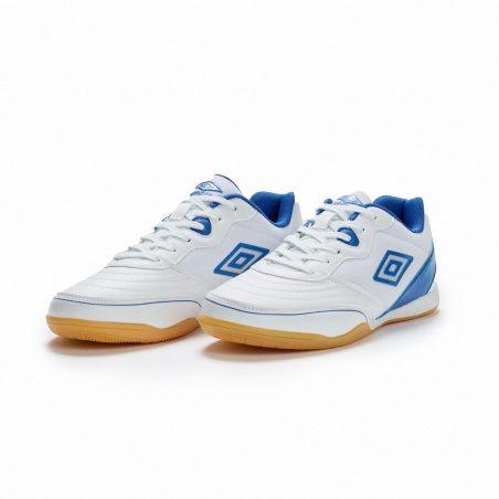 Zapatilla de Fútbol Sala Umbro Sala Pulse White / TW Royal / Super Sonic