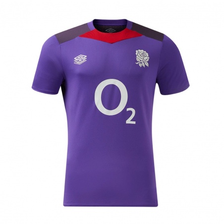 Camiseta Umbro England Rugby 24-25 Gym Tee (O2) Prism Violet / Nightshade / Equestrian Red