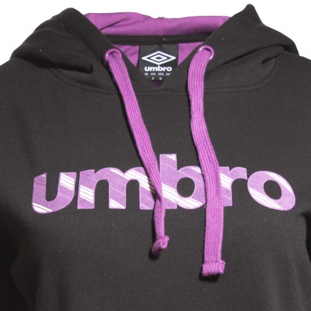 Sudadera Con Capucha Logo Umbro Negra